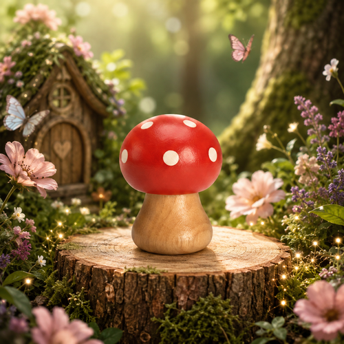 Wooden Mushroom Holder